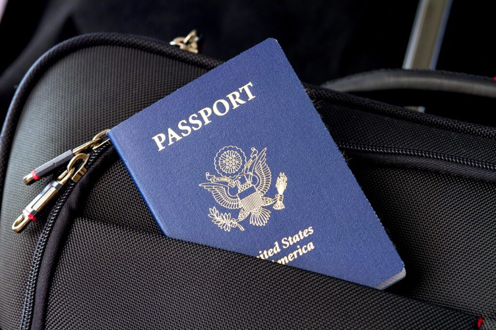 passport, flag, travel, visa, identification, usa, american, united, blue, country, national, vacation, holiday, document, suitcase, departure, passenger, luggage, transportation, trip, traveler, visa, visa, visa, visa, visa, luggage, luggage